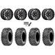 Maxxis Roxxzilla ML7 (Competition Compound) 30x10-14 Tires on MSA M45 Portal Gloss Black Milled Wheels
