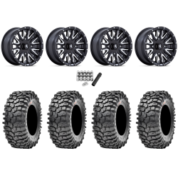 Maxxis Roxxzilla ML7 (Competition Compound) 30x10-14 Tires on MSA M49 Creed Matte Black & Machined Wheels