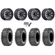 Maxxis Roxxzilla ML7 (Competition Compound) 30x10-14 Tires on MSA M49 Creed Matte Black & Machined Wheels
