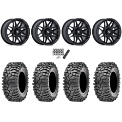 Maxxis Roxxzilla ML7 (Competition Compound) 30x10-14 Tires on MSA M52 Radar Gloss Black Wheels