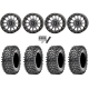 Maxxis Roxxzilla ML7 (Competition Compound) 32x10-15 Tires on Frontline 223 Gunmetal Grey Beadlock Wheels