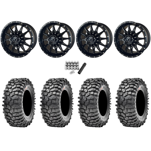 Maxxis Roxxzilla ML7 (Competition Compound) 32x10-15 Tires on Frontline 762 Gloss Black Wheels