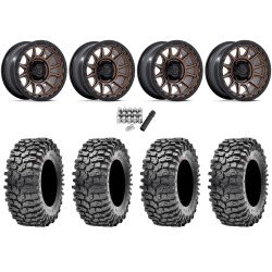 Maxxis Roxxzilla ML7 (Competition Compound) 32x10-15 Tires on Fuel Piston Matte Bronze Wheels