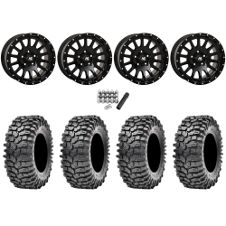 Maxxis Roxxzilla ML7 (Competition Compound) 32x10-15 Tires on High Lifter HL25 Matte Black Wheels
