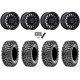 Maxxis Roxxzilla ML7 (Competition Compound) 32x10-15 Tires on MSA M50 Clubber Gloss Black Wheels