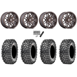 Maxxis Roxxzilla ML7 (Competition Compound) 32x10-15 Tires on MSA M52 Radar Matte Bronze Wheels