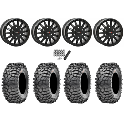 Maxxis Roxxzilla ML7 (Competition Compound) 32x10-15 Tires on SB-8 Matte Black Beadlock Wheels