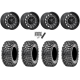 Maxxis Roxxzilla ML7 (Competition Compound) 35x10-15 Tires on MSA M55 Commander Matte Gunmetal Wheels