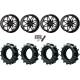 Quadboss QBT680 38x9.5-20 Tires on System 3 Offroad ST-7 Gloss Black Milled Wheels