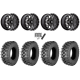 Quadboss QBT889 28x10-14 (8ply) Radial Tires on MSA M45 Portal Gloss Black Milled Wheels