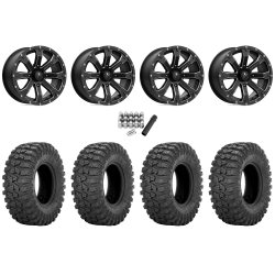 Sedona Rock-A-Billy 28x10-14 Tires on MSA M42 Bounty Satin Black Milled Wheels