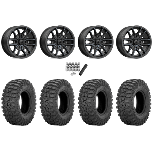 Sedona Rock-A-Billy 30x10-14 Tires on MSA M43 Fang Titanium Tint Wheels
