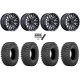 Sedona Rock-A-Billy 28x10-14 Tires on MSA M49 Creed Matte Black & Machined Wheels