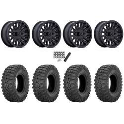 Sedona Rock-A-Billy 28x10-14 Tires on MSA M49 Creed Matte Black Wheels