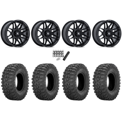 Sedona Rock-A-Billy 28x10-14 Tires on MSA M52 Radar Gloss Black Wheels
