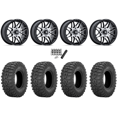 Sedona Rock-A-Billy 28x10-14 Tires on MSA M52 Radar Machined Wheels