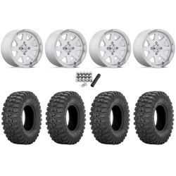Sedona Rock-A-Billy 28x10-14 Tires on MSA M54 Spark Polished Wheels