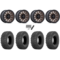 Sedona Rock-A-Billy 32x10-15 Tires on Fuel Cycle Matte Bronze Wheels