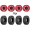 Sedona Rock-A-Billy 32x10-15 Tires on Fuel Rincon Candy Red Beadlock Wheels