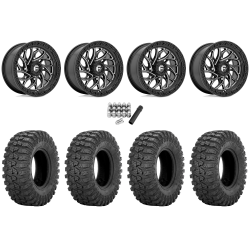 Sedona Rock-A-Billy 32x10-15 Tires on Fuel Runner Gloss Black Milled Wheels