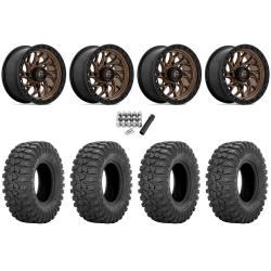 Sedona Rock-A-Billy 32x10-15 Tires on Fuel Runner Matte Bronze Wheels