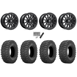 Sedona Rock-A-Billy 32x10-15 Tires on Fuel Vector Matte Black Wheels