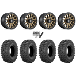 Sedona Rock-A-Billy 32x10-15 Tires on Fuel Vector Matte Bronze Wheels