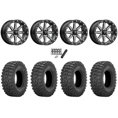 Sedona Rock-A-Billy 32x10-15 Tires on MSA M21 Lok Gumetal Beadlock Wheels