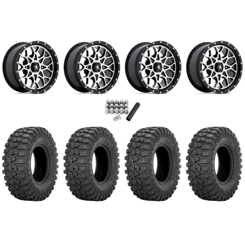 Sedona Rock-A-Billy 32x10-15 Tires on MSA M45 Portal Machined Wheels