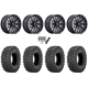 Sedona Rock-A-Billy 32x10-15 Tires on MSA M49 Creed Matte Black & Machined Wheels