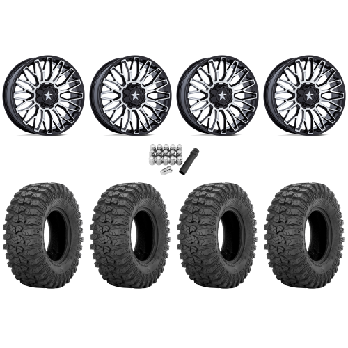Sedona Rock-A-Billy 32x10-15 Tires on MSA M50 Clubber Machined Wheels