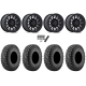 Incursion A/T 35x10-15 Tires on Fuel Cycle Matte Black Wheels