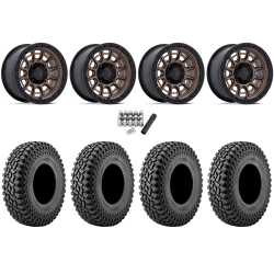 Incursion A/T 32x10-15 Tires on Fuel Cycle Matte Bronze Wheels