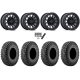 Incursion A/T 35x10-15 Tires on Fuel Piston Matte Black Wheels