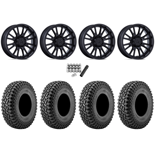 Incursion A/T 35x10-15 Tires on MSA M51 Thunderlips Matte Black Wheels