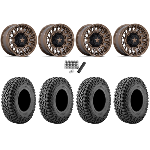 Incursion A/T 35x10-15 Tires on MSA M50 Clubber Matte Bronze Wheels