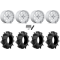 Assassinator Mud Tires 34x8-14 on MSA M54 Spark Polished Wheels
