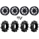 Assassinator Mud Tires 29.5x8-14 on MSA M51 Thunderlips Matte Black Wheels