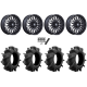 Assassinator Mud Tires 32x8-14 on MSA M50 Clubber Matte Black DDT Wheels