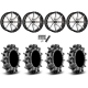Assassinator Mud Tires 36x8-20 on High Lifter HL10 Machined Wheels