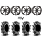 Assassinator Mud Tires 36x8-20 on High Lifter HL4 Gloss Black Wheels