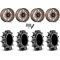 Assassinator Mud Tires 36x8-20 on MSA M50 Clubber Matte Bronze Wheels
