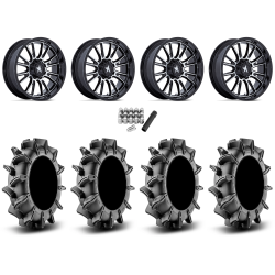 Assassinator Mud Tires 36x8-20 on MSA M51 Thunderlips Machined Wheels