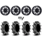 Assassinator Mud Tires 36x8-20 on MSA M51 Thunderlips Matte Black Wheels
