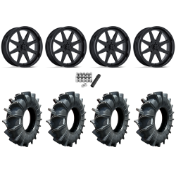 Assassinator Mud Tires 40x10-24 on MSA M54 Spark Gloss Black Wheels