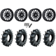 Assassinator Mud Tires 40x10-24 on MSA M55 Commander Gloss Black Milled Wheels