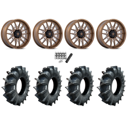 Assassinator Mud Tires 40x10-24 on MSA M55 Commander Gloss Bronze Milled Wheels