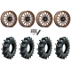 Assassinator Mud Tires 40x10-24 on MSA M55 Commander Gloss Bronze Milled Wheels