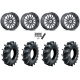 Assassinator Mud Tires 44x12-24 on MSA M55 Commander Platinum Machined (24x10) Wheels