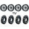 Assassinator Mud Tires 40x10-24 on Fuel Triton Gloss Black Milled Wheels